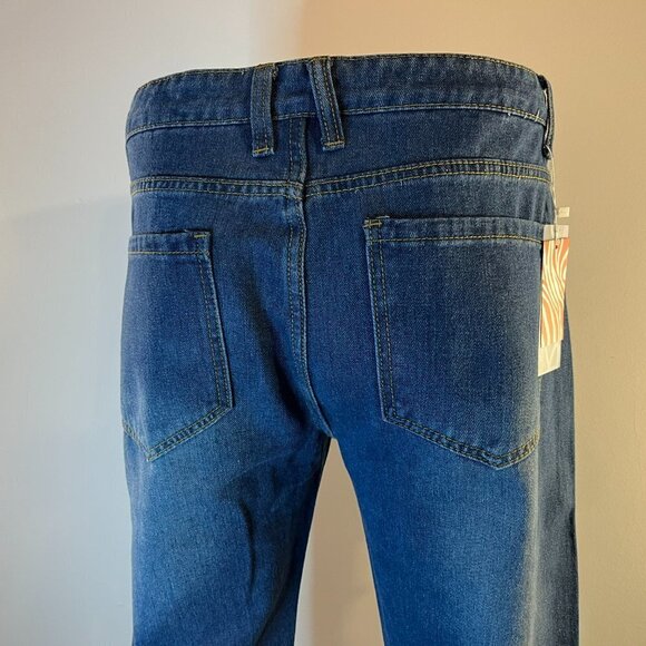 Romwe Men's Ripped Denim Jeans - Size 34 - NWT - Picture 3 of 4